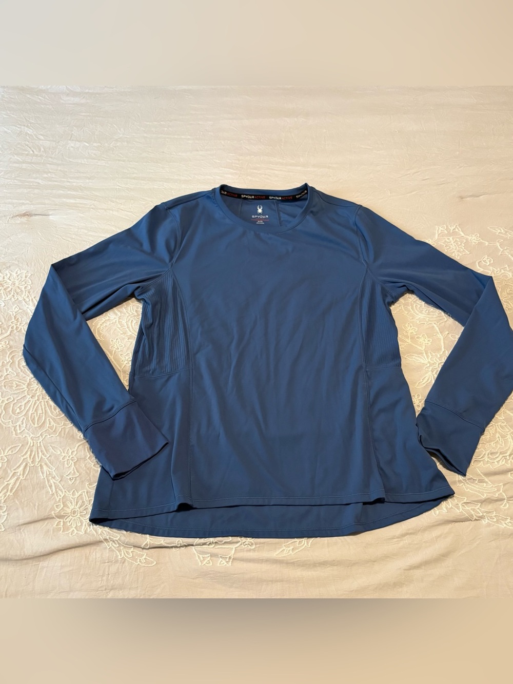 Spyder Women's Long-Sleeve Crew Top - Slate Blue